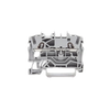 Borna de paso para 2 conductores; 2,5 mm²; Apropiado para aplicaciones Ex e II; Marcaje lateral y central; para carril DIN 35 x 15 y 35 x 7,5; Push-in CAGE CLAMP®; 2,50 mm²; gris