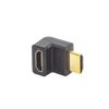 Adaptador HDMI de 90 Grados Macho a Hembra / Hacia Arriba / HDMI 2.0 4K@60Hz / Proporciona Flexibilidad Sin Doblar los Cables HDMI