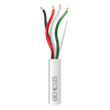 Bobina de 152 Metros (500 Pies) / Cable de Cobre / 4 x 18 AWG / Riser / Color Blanco / Para Aplicaciones de Alarmas de Intrusión/Control de Acceso/ Automatización / Interfonos y Tv Porteros