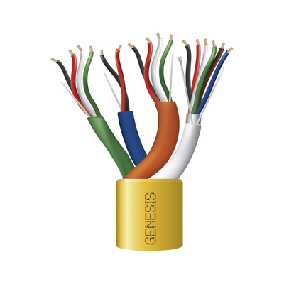 Carrete de Cable de 305 Metros / Color Amarillo / Compuesto por 6 x 22 AWG blindado, 4 x 18 AWG, 4 x 22 AWG, y 2 x 22 AWG / Para Aplicaciones en Control de Acceso