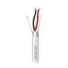 Bobina de 305 M de Cable 2 x 22 AWG BLINDADO / RISER / Color Blanco / Para Aplicaciones de Audio, Seguridad y Control