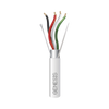Bobina de 305 Metros (1000 Pies) de Cable 4 x 22 AWG BLINDADO / RISER / Color Blanco / Para Aplicaciones de Audio, Seguridad y Control