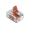 Borne de Conexión con Palancas / Serie 221 / 6 mm² Máximo / 30 A / 300 V / Transparente / T85 / CAGE CLAMP® / Conexión Lateral