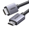 Cable HDMI 2.0 de Nylon Trenzado | 3 metros | 4K@60Hz | ARC | Dolby ATMOS | Verdadero HD | DTS HD | HDR | Inversivo 3D | 3 modos de visualización | 3 Capas de Protección + 4 de Blindaje | Niquelado | Carcasa de Aluminio.