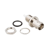 Conector BNC Hembra para Chasis en Doble D Plano, 4 GHz, Amphenol UG-657/U, Níquel/ Plata/ Teflón.
