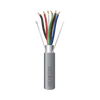 Bobina de 305 Metros de Cable 6 x 22 AWG / Blindado / Plenum de Color Gris / Aplicaciones de Audio, Seguridad y Control