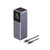 Power Bank de 25000mAh | 3 Salidas 200W Max. | USB-A + 2 USB-C | PD 3.0, QC3.0 | FCP | SCP | Pantalla Inteligente | Carcasa Ignifuga | Color Gris | Incluye Cable USB de 50cm | Carga tu Laptop de Manera Segura.