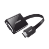 Adaptador HDMI a VGA / Resolución 1080P / Audio 3.5mm / Con Puerto Micro USB para Alimentación / Plug & Play / No Requiere Controlador / ABS / Flexible y Duradero