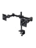 MANHATTAN - 420808 - Soporte para monitor, de escritorio, movimiento articulado, 2 pantallas planas de 13 a 24 máximo 6 kg cada uno / Soporta dos monitores, brazo con movimiento de dos puntos