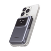 Power Bank Serie UNO Inalambrico | 10000mAh | 7.5W/20W | Con Emojis de Estado | Carga Rápida USB-C Bidireccional | Pantalla TFT Inteligente | Con Holder | Color Grey.