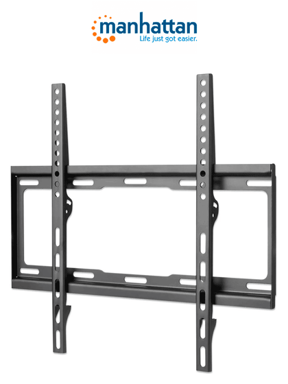 MANHATTAN 460934 - Soporte de Pared Para Pantalla de 32 a 55 Pulgadas/ 40 Kg de Carga/ Fijo/ Fabricado I&MBFINen Acero/ VESA 200/ 300/ 400x200/ 400