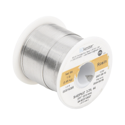 Rollo de Soldadura de 63% Sn y 37% Pb de 0.031 con 454 gr.
