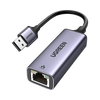 Adaptador de Red USB-A 3.0 a RJ45 /Admite 10/100/1000 Mbps / Caja de Aluminio / Longitud del cable 10 cm