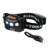 Lámpara Luz LED Frontal Recargable de 400 Lúmenes, Apagado Automático, con Correa de Tela, Adaptable y Ajustable a Gorros, Cascos, Cachuchas o directo a Frente Humana (Tipo Minero)