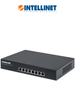 INTELLINET 560641 -Switch Gigabit PoE+ de 8 puertos, IEEE 802.3at/af, 140W, Endspan, para escritorio y montaje en rack de 19