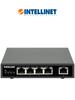 INTELLINET 561839 - Switch PoE+ de 5 puertos Gigabit, 4 puertos PoE IEEE 802.3at/af PoE+/PoE, con 62W de presupuesto de energía, para escritorio