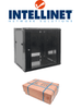 INTELLINET 711951- Gabinete mural de 19 / 15 UR / 570x600mm / Flatpack / Negro / 60 Kg / Puerta de cristal templado / Apertura de más de 180° Sobre Pedido
