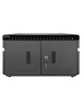 MANHATTAN - 715959 - Gabinete profesional carga 20 puertos USB-C-360 W/20 puertos, bahías teléfonos y tabletas, hasta 18 W, puerta con cerradura, protección sobretensiones, sistema ventilación integrado, carcasa metálica, escritorio, negro. PROMOMAYO