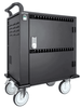 MANHATTAN - 716000 - Gabinete móvil carga profesional / 32 puertos, compartimientos espaciosos teléfonos y tabletas, 576 W total, 18 W por puerto, bloqueo código PIN, protección sobretensiones, ventilación silenciosa, carcasa metal, negro PROMOMAYO