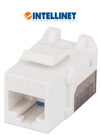INTELLINET 772358b - Jack Keystone Cat6a FastPunch UTP, color blanco Sobre Pedido