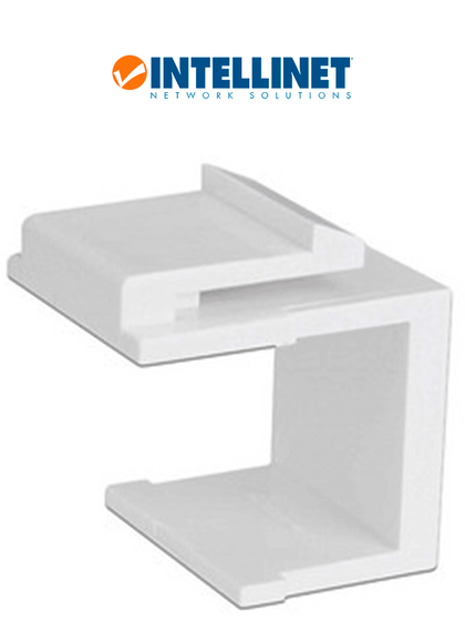 INTELLINET 772617 - Bote con 50 insertos ciegos Keystone para placas de pared. Módulo de tapa ciega, tipo Keystone, blanco sobre pedido.