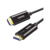 Cable HDMI de 10 Metros por Fibra Óptica 8K@60Hz / Fibra de 4 núcleos + Cobre estañado de 7 núcleos / Compatible con HDMI 2.1 / Alta velocidad 18 Gbps / 3D / HDR / Caja de Aleacion Zinc / Premium