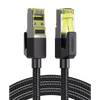 Cable Ethernet Cat7 CLASSâ… F/FTP Redondo con Malla de Nylon 2 Metros