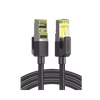 Cable Ethernet Cat7 CLASSâ… F/FTP Redondo con Malla de Nylon 5 Metros