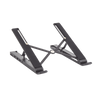 HUB (Docking Station) 5 en 1 con Soporte para Laptop | 2 USB 3.0 a 5Gbps | HDMI 4K@30Hz | Memoria Micro SD (TF) + SD | Amplia Compatibilidad de 10-15 | Ajuste de Altura | Aluminio | PC+ABS | Silicona | Color Negro.