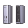 HUB USB-C (Docking Revodok Pro) 12 en 1 | 2 USB-A 3.0 | 1 USB-C PD Carga 100W | 1 USB-A 3.1 | 1 USB-C 3.1 | HDMI 4K | HDMI 8K Ultra HD | Display Port 4K | RJ45 (Gigabit) | Lector Tarjeta SD + Micro SD (TF) | Jack Audio 3.5mm.