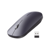Mouse inalámbrico 2.4 GHz | Ultra Delgado y Silencioso | DPI 1000/1600/2000/4000 (Ajustable) | Alcance 10m | Scroll de Aluminio | Adaptable a diferentes superficies | Diseño suave al tacto | Contiene Receptor USB | Color Negro.