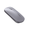 Mouse inalámbrico 2.4 GHz | Ultra Delgado y Silencioso | DPI 1000/1600/2000/4000 (Ajustable) | Alcance 10m | Scroll de Aluminio | Adaptable a diferentes superficies | Diseño suave al tacto | Contiene Receptor USB | Color Gris.