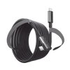 Cable USB-C a USB-C (Cable Link) | 5 metros (16 pies) | Transferencia de Alta Velocidad | Carga Rápida | Un Extremo Angulado | Caja de Aluminio | Nylon Trenzado.