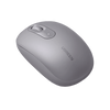 Mouse Inalámbrico 2.4G 800/1200/1600/2400 DPI | Función de 3 botones | Alcance 10m | Silencioso | Ergonómico | Anti-caída y Anti-interferencias | Batería Alcalina AA incluida | Color Grey.