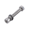 1 Tornillo Allen Milimétrico de Acero Inoxidable M8-1.25 x 65/ Con 1 Tuerca, 1 Arandela de Presión y 1 Plana / Para Montajes de Módulos Foto Voltaicos .