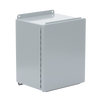 Gabinete de Bisagra Continua NEMA 12; IP66 de Uso en Intemperie, 305 x 254 x 203 mm, De Acero, Color Gris