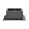 Caja de Conexión Doble, Para Uso con Canaleta de Piso AFR4BCBL6, Material PVC Rígido, Color Negro