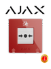 AJAX Manual CallPoint Red - Estación manual inalámbrica reajustable con escenarios programables. Versión de color rojo.