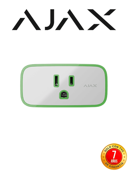 AJAX Socket - Enchufe inteligente e inalámbrico con monitor de consumo eléctrico color blanco NUEVOAJAX