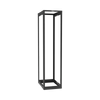 Rack de Cuatro Postes Estándar de 19, Rieles Roscados #12-24, Profundidad Ajustable de 23 a 42 in, 45 Unidades de Rack, Color Negro