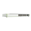 Switch PoE+ Stackeable Capa 3, 24 puertos 10/100/1000 Mbps + 2 puertos SFP Combo + 2 puertos SFP+ 10 G Stacking, 370 W