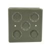 Caja Cuadrada de 1/2 - 3/4 para PVC Conduti Pesado.
