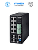 VIVOTEK AW-IHT-1271 - Switch PoE Industrial Vivocam L2+ Administrable, 8 puertos GE Poe, 4 puertos GE SFP, 30W por puerto, 240W Totales