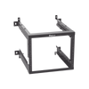 Rack PanZone® de Montaje en Pared, de 19in, Profundidad Ajustable, Rieles Numerados y Roscados #12-24, 9 UR, Color Negro