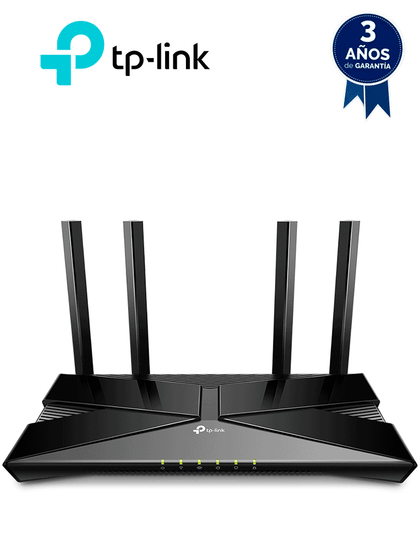 TP-LINK Archer AX10 - Ruteador WiFi 6 AX 1500 Mbps con 1 puerto WAN RJ45 Gigabit Ethernet, 4 puertos LAN RJ45 Gigabit Ethernet, tecnologías MU-MIMO 2X2 y OFDMA, además 4 antenas con Beamforming. DL79 MCI2 TPMCIQ2