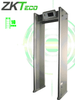 ZKTECO D3180 - Arco detector de metales con 18 zonas de detección, pantalla LCD de 7, 500 niveles de sensibilidad por zona, contador de alarmas y personas, protección por contraseña, indicadores LED y material a prueba de fuego.