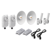 Kit de 2 radios B5X con kit de antenas de (25 dBi), rango de frecuencia extendida (4.9 a 6.4 GHz), incluye inyector POE, cable de alimentación y 2 FLEXIMOUNT-XL para alineación, distancia de hasta 10 km
