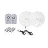 Kit de 2 radios B5X con antenasTXPD34B5X de (34 dBi), rango de frecuencia extendida (4.9 a 6.4 GHz), incluye inyector POE, cable de alimentación y para alineación, distancia de hasta 40 km