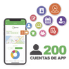 Licencia para realizar checadas de asistencia desde Smartphone (APP) con envío de fotografía y ubicación por GPS / Compatible con BIOTIMEPRO / Licencia para 200 usuario