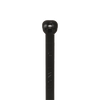 Cincho de Nylon 6.6 Dome-Top®, Con Lengüeta de Bloqueo de Acero Inoxidable, 203 mm largo x 4.7mm ancho, Color Negro, Exterior Resistente a Rayos UV, Paquete de 100pz